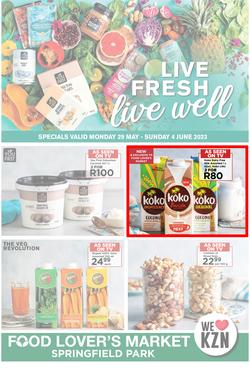 Food Lover's Market Springfield Park : Live Fresh, Live Well (29 May - 04 June 2023), page 1