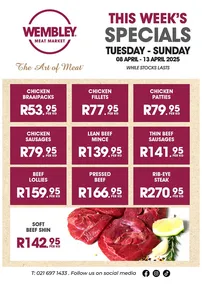 Wembley Meat Market : Specials (08 April - 13 April 2025)