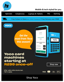 Hi Online : Get The Most From Yoco This Season (Request Valid Dates From Retailer)