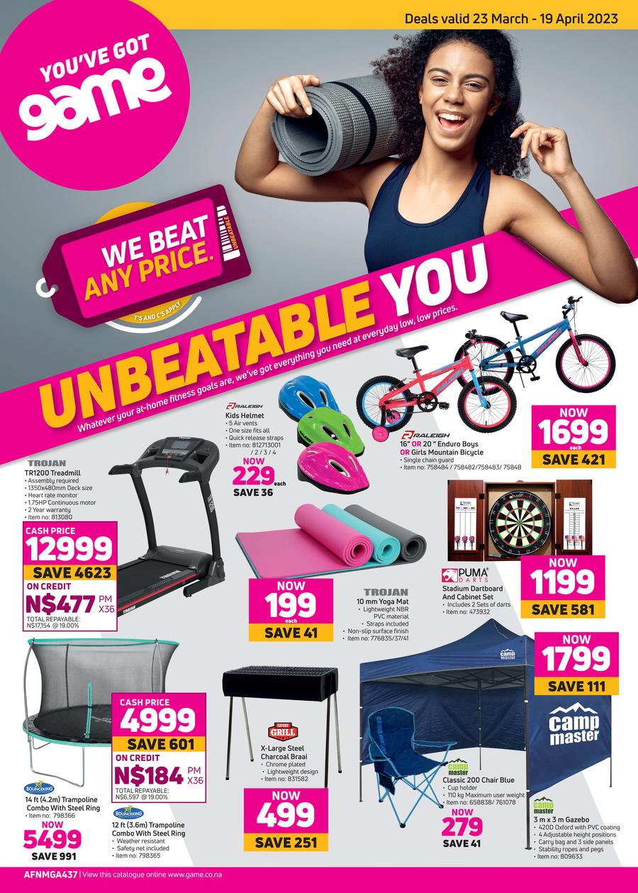 Game Namibia : Unbeatable You (23 March - 19 April 2023) — m.guzzle.co.za