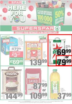 SUPERSPAR COUNTRY EASTERN CAPE : Here For You (25 August - 6 September), page 1