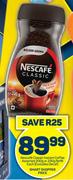 Nescafe Classic Instant Coffee 200g Or Refill 230g Assorted-Each