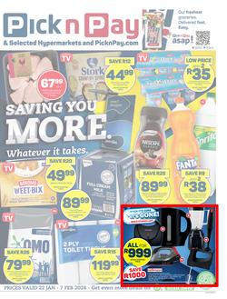 Pick n Pay Eastern Cape : Saving You More (22 January - 07 February 2024), page 1