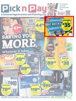 Pick n Pay Eastern Cape : Saving You More (22 January - 07 February 2024), page 1