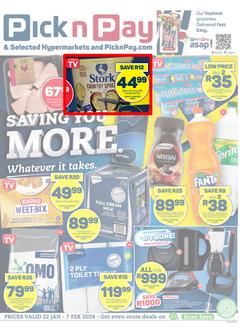 Pick n Pay Eastern Cape : Saving You More (22 January - 07 February 2024), page 1