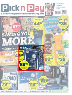 Pick n Pay Eastern Cape : Saving You More (22 January - 07 February 2024), page 1