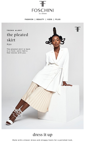 Foschini : Trend Alert, The Pleated Skirt (Request Valid Dates From Retailer)