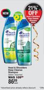 Head & Shoulders Deep Cleanse Shampoo Assorted-300ml Each