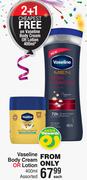 Vaseline Body Cream Or Lotion Assorted-400ml Each