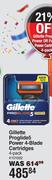Gillette Proglide 5 Power 4 Blade Cartridges 4 Pack