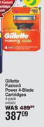 Gillette Fusion 5 Power 4 Blade Cartridges 4 Pack