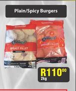  Plain/Spicy Burgers-2Kg