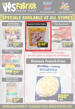 Die Visfabriek : Specials (17 August - 23 August 2023), page 1