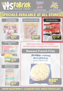 Die Visfabriek : Specials (17 August - 23 August 2023), page 1