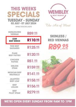 Wembley Meat Market : Specials (02 July - 07 July 2024), page 1
