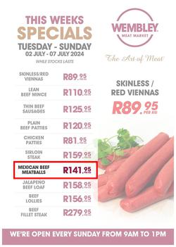 Wembley Meat Market : Specials (02 July - 07 July 2024), page 1