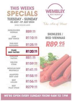 Wembley Meat Market : Specials (02 July - 07 July 2024), page 1