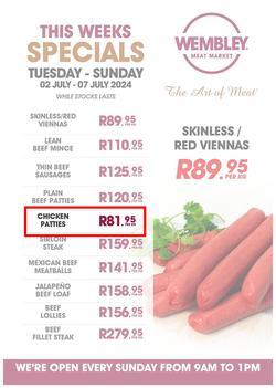 Wembley Meat Market : Specials (02 July - 07 July 2024), page 1