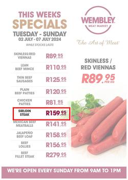 Wembley Meat Market : Specials (02 July - 07 July 2024), page 1