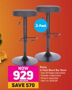 Remy 2 Pack Black Bar Stool-Per Pack