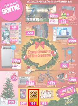 Game : Compliments Of The Season (16 November - 29 November 2022), page 1