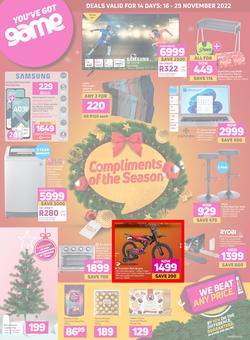 Game : Compliments Of The Season (16 November - 29 November 2022), page 1