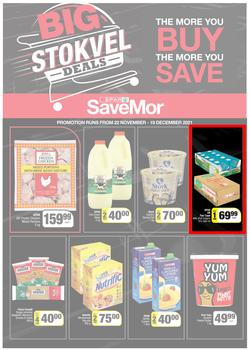 SPAR SAVEMOR EASTERN CAPE : Big Stokvel Deals (22 November - 19 December 2021) Valid in Alexandria, Dordrecht, Hanover, Hogsback, Idutywa, Willowvale, Mooiplaas, Richmond, page 1