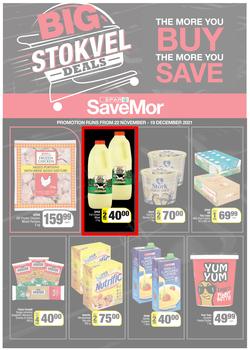 SPAR SAVEMOR EASTERN CAPE : Big Stokvel Deals (22 November - 19 December 2021) Valid in Alexandria, Dordrecht, Hanover, Hogsback, Idutywa, Willowvale, Mooiplaas, Richmond, page 1