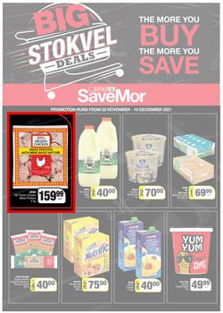 SPAR SAVEMOR EASTERN CAPE : Big Stokvel Deals (22 November - 19 December 2021) Valid in Alexandria, Dordrecht, Hanover, Hogsback, Idutywa, Willowvale, Mooiplaas, Richmond, page 1