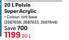 Plascon Polvin Super Acrylic-20Ltr