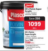 Plascon Polvin Super Acrylic-20Ltr