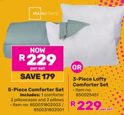 Mainstays 3-Piece Lofty Comforter Set-Per Set