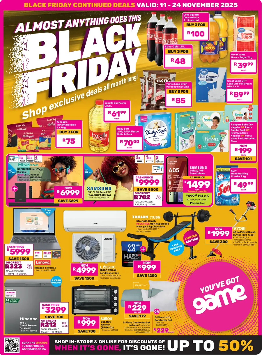 Game : Almost Anything Goes This Black Friday (11 November - 24 November 2025)