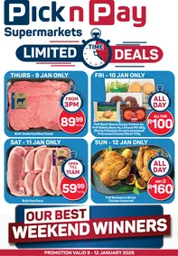 Pick n Pay Gauteng, Mpumalanga, Limpopo, Free State, Northern Cape, North West : Fresh Specials (09 January - 12 January 2025)