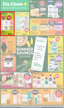 Dis-Chem : Summer Savings (16 September - 19 October 2025), page 1