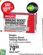 Biogen Immuno Boost 1000mg Vitamin C 2 x 10 Effervescent Tablets