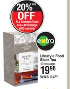 Lifestyle Food Black Tea 40 Teabags
