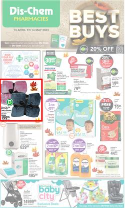 Dis-Chem : Best Buys (13 April - 14 May 2023), page 1