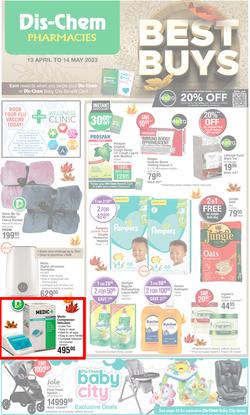 Dis-Chem : Best Buys (13 April - 14 May 2023), page 1