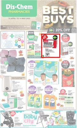Dis-Chem : Best Buys (13 April - 14 May 2023), page 1