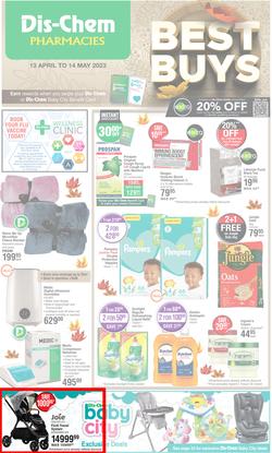 Dis-Chem : Best Buys (13 April - 14 May 2023), page 1