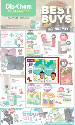 Dis-Chem : Best Buys (13 April - 14 May 2023), page 1