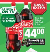 Coca-Cola Original Soft Drink-For 2 x 2Ltr