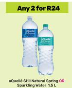 Aquelle Still Natural Spring Or Sparkling Water-For Any 2 x 1.5Ltr