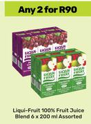 Liqui-Fruit 100% Fruit Juice Blend Assorted-For Any 2 x 6 x 200ml