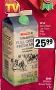 Spar Extra Shelf Life Fresh Milk-2Ltr Each