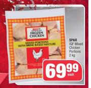 Spar IQF Mixed Chicken Portions-2kg Each