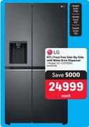 LG 611L Frost Free side By Side With Water & Ice Dispenser GC-L257SQSL-Each