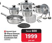 Bennett Read 16 Piece Finesse Stainless Steel Cookware Set-Per Set