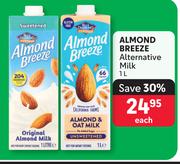 Almond Breeze Alternative Milk-1L Each